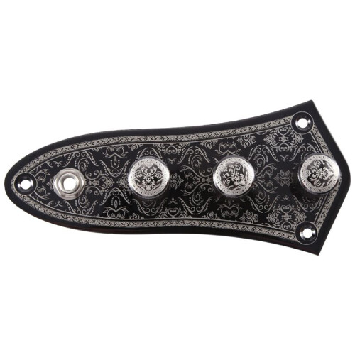 3 Jazz JB Bass Loaded Wired Control Plate för Basgitarrdelar JB-03 2