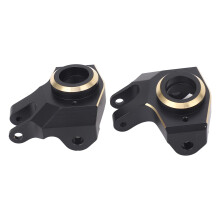 2 Pz Knuckle sterzante anteriore in ottone RC per SCX10 II AR44, nero