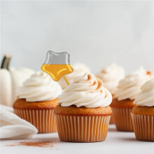 100 Unidades, 4 Ml, Pipetas de Transferencia de Plástico Desechables para Cupcakes, Gotero Líquido para Chocolate o Fresas, Estilo Estrella