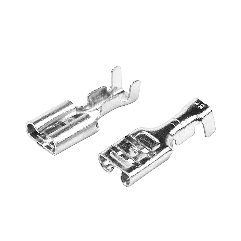 600Pcs 6.3Mm Uninsulated Female Spade Push Crimp Terminal Non Insulated 2.5Mmâ² 4714120656639