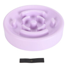 Non Slip Slow Feeder Bowl For Pets Ceramic Material Encourages Healthy Eating Habits Engaging Puzzle Design Dishwasher Safe Easy Maintenance
