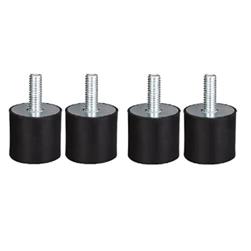 8Pcs M8 Thread with Studs 40mm X 30mm Cylindrical  Rubber Mounts, Vibration Isolators Steering Damper