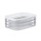 2X Lunch Meat Container for Refrigerator Bacon Preservation Box Bacon Storage Keeper Food Storage Solution Detachable 2