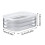 2X Lunch Meat Container for Refrigerator Bacon Preservation Box Bacon Storage Keeper Food Storage Solution Detachable 7
