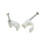 Round White  7mm Cable Clips Secure Fastenings Cables [100 Pack] 4