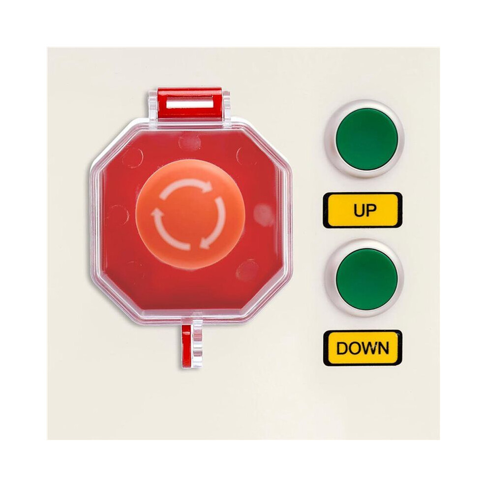 Emergency Stop Button Cover, 8 Pack Plastic Cover Protector, Toggle Push Button Lockout Cover 6034161340792
