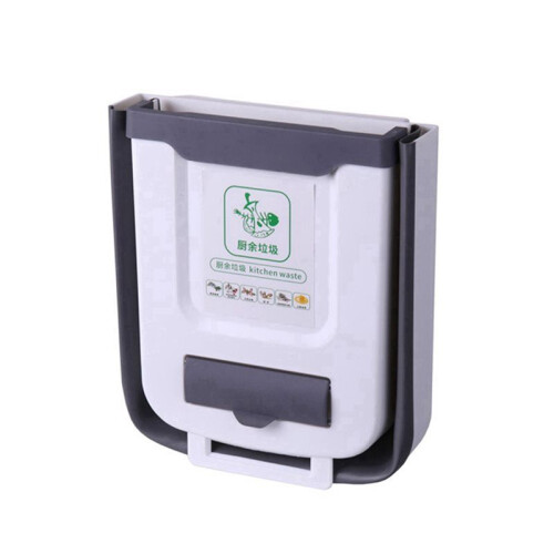2X Foldable Trash Can for Camping Car, Caravan & Home - Large Capacity, DurablePP Material, Easy to Clean 2