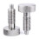 4Pcs M10 Stainless Steel Hand Retractable Spring Plungers with Knurled Handle - Quick Release Locking Pin 2