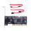 3X 4  PCI   Controller Internal Expansion Card with Two  Cables, for Desktop PC,Support  Hard Drive 2