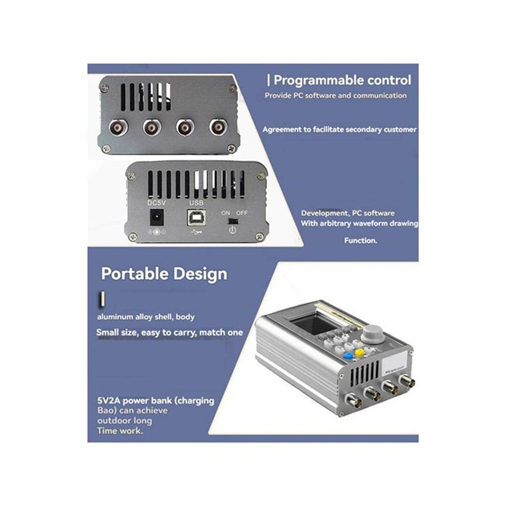 Jds2900 15/30/40/50/60Mhz Dds Dual-Ch Function Signal Generator Arbitrary Waveform Generator Source Frequency Counter Eu 6033514717847