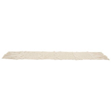 3X Macrame Table Runner,Boho Wedding Table Decoration,Vintage Farmhouse and Bohemian Dining Room Style, Beige White