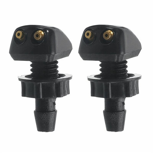 6X Car Front Windshield Universal Washer Wiper Water Spray Nozzle with Install Buckle 1
