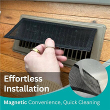 Floor Vent Hoods 12-Pack - 4x10Inch Magnetic Vent Register Filter - Washable Mesh Screen Covers for HVAC Floor Grilles
