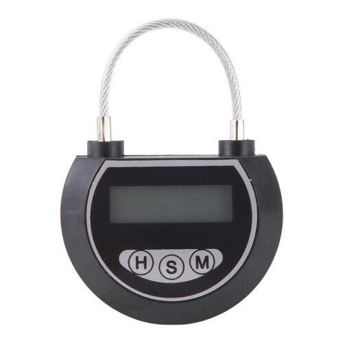 5X Electronic  Lock Timer Lock Container Multi Function  Lock Bin for Toys Black 1