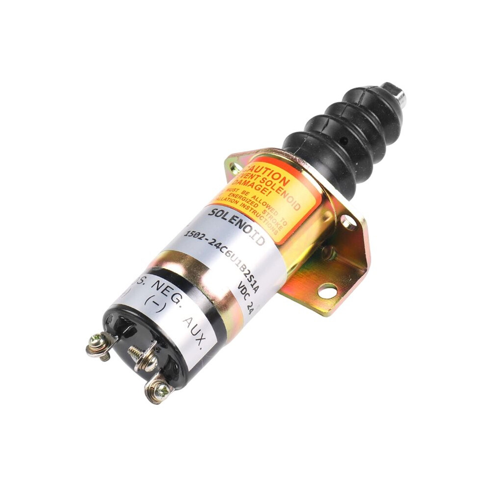 24V Fuel Shutdown Shut Off Stop Solenoid Valve 1502-24C6u1b2s1a For Woodward Lister Petter Sa-2944T-24 6033789873712