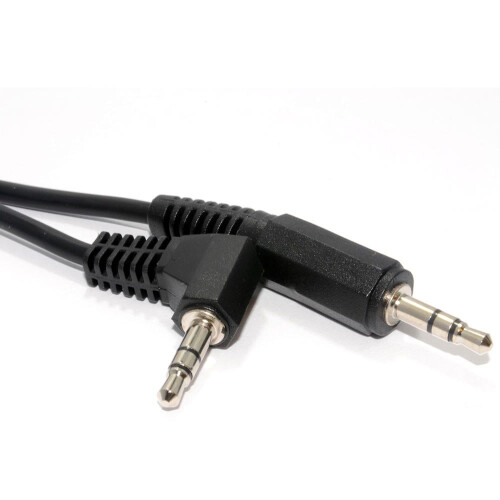 kenable 3.5mm Stereo Jack to 3.5mm Right Angled Jack Audio Cable Lead 2m