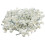 FLAT White  7mm Cable Clips for 1mm2 Twin & Earth Cables [100 Pack] 3