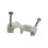 FLAT White  7mm Cable Clips for 1mm2 Twin & Earth Cables [100 Pack] 4