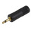 kenable 6.35mm Mono Jack Socket to 3.5mm Mono Jack Plug Audio Adapter GOLD 2