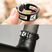 Carbon Fiber Bike Seat Post Clamp Lightweight Durable for Road Mountain Bikes