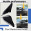 1Pair Rearview Mirror Triangular Panel Corner Window Panel FK7B-17075AE5UAW FK7B-17074AE5UAW for   2015-2022 6