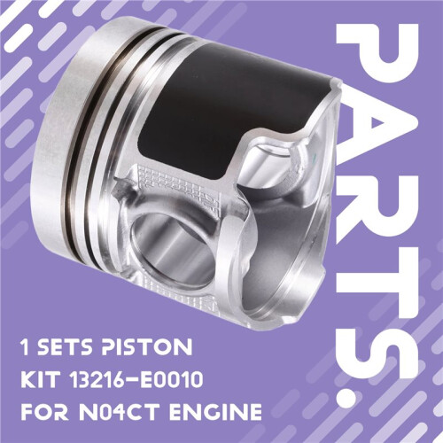 New 1 Sets Piston Kit 13216-E0010 Fit for Hino N04CT Engine 104MM 1