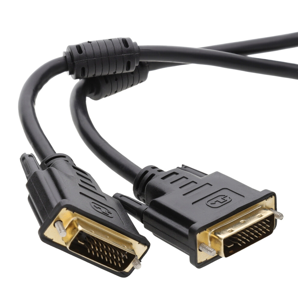 Kenable Dvi-D Dual Link With Ferrite Cores Male To Male Cable 2M Gold
