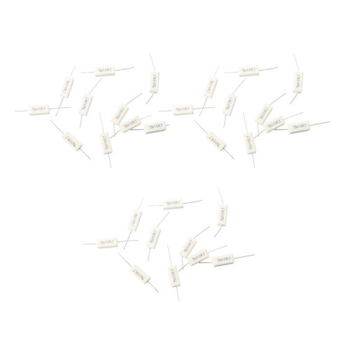 30 PCS 5W 10 Ohm Ceramic Load Resistors