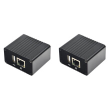 2X für NanoPi NEO-Entwicklungsboard + KüHlköRper + MetallgehäUse-Kit Allwinner H3 Quad Core 512 MB RAM Openwrt / LEDE-Komplettmaschine
