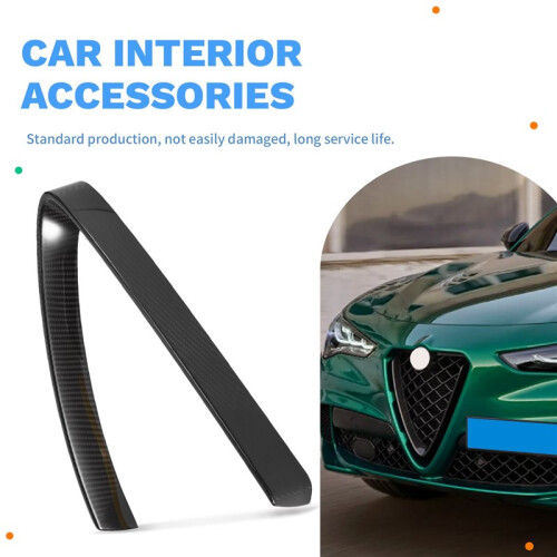 Car Interior Accessories Front Center Grille V-Shaped Decorative Strip for  Giulia Stelvio 2