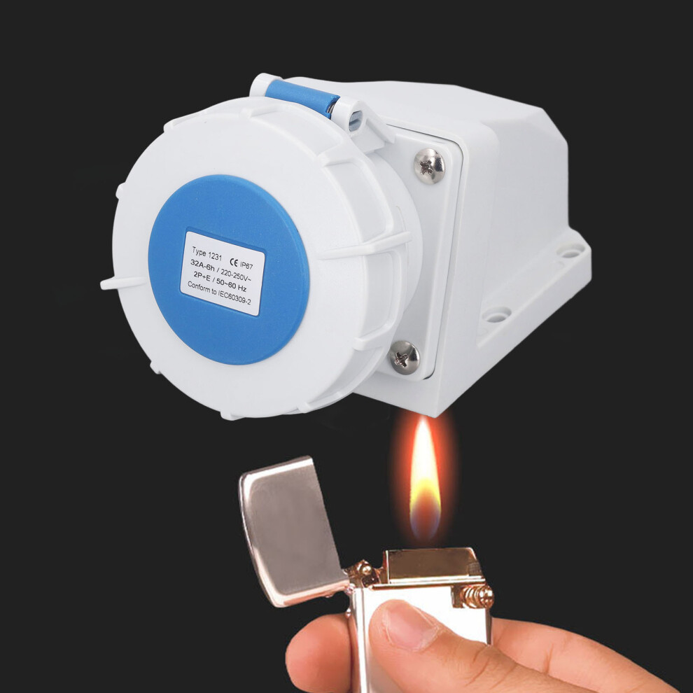 Surface Mounted 32A Industrial Socket IP67