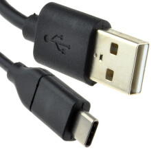USB Type C Male to USB 2.0 Type A Male Cable 480Mbps 3A 20V 1m