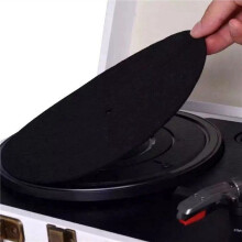 2X Tapis de Plateau Tournant en Feutre Tapis Antidérapant Audiophile Tapis de Plateau Tournant de 3 mm D'Épaisseur pour Accessoire de Remplacement