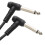 kenable 6.35mm 90 Degree Right Angle Jack Audio Mono Guitar Cable 1m 1
