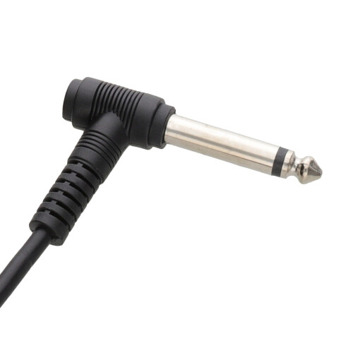 kenable 6.35mm 90 Degree Right Angle Jack Audio Mono Guitar Cable 1m 2