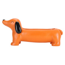 Pot à fleurs en résine en forme de chien 21 cm Lx Front 10 cm