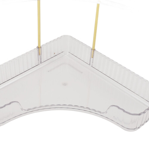 Kosmetik-Organizer Eckregal Transparent 3 Ablagen 2