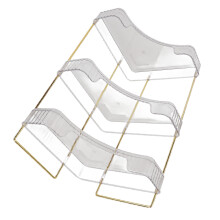 Kosmetik-Aufbewahrung Eckregal Transparent