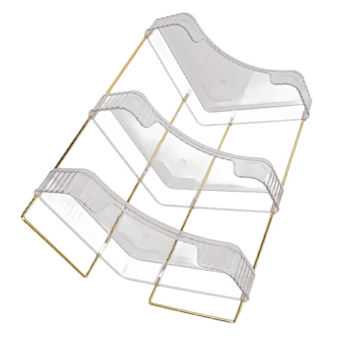 Kosmetik-Aufbewahrung Eckregal Transparent