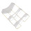 3-Tier Makeup Shelf Organizer, Transparent 9