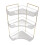 Kosmetik-Organizer Eckregal Transparent 3 Ablagen 10