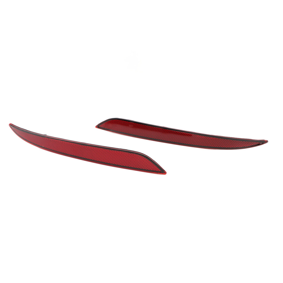 Pair Of Rear Bumper Reflectors For Tesla Model 3 Lens Red 4371386517854