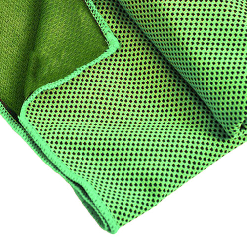 Cooling Towel Portable Microfiber 90x30cm Fluorescent Green 2