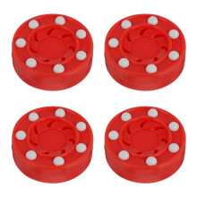 4St Roller Hockey Puck Voor Training En Wedstrijd, Schokbestendig