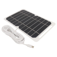 Portable 5W5V Solar Panel with Type C Monocrystalline Efficient & Weatherproof