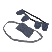 Support de drain pour mastectomie 4 poches gris 26x15cm