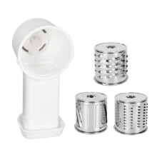 Dishwashable Rotating Cheese Grater With Suction Base And Puree Drum Blade Option Stainless Steel Cutting System Made In Switzerland Quality