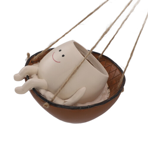 Swing Hanging Face Planter, 14cm