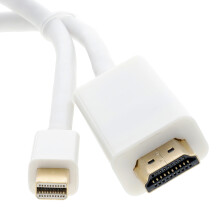 Mini DisplayPort/Thunderbolt to HDMI Cable Mac to TV Video+Audio 1m