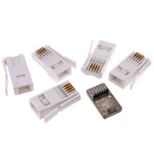 BT 4 Wire 431A Telephone Crimp End Connector  [5 Pack] & Metal Crimping Tool Kit